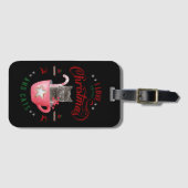 Étiquette À Bagage J'aime Café Noël et Chats Joyeux Salutations (Devant Horizontal)