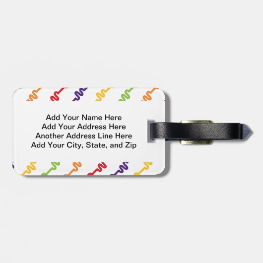 Étiquette À Bagage J'aime des livres (Dos horizontal)