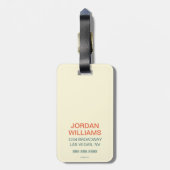 Étiquette À Bagage J'aime des poussières abrasives (Dos Vertical)