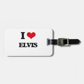 Étiquette À Bagage J'aime Elvis