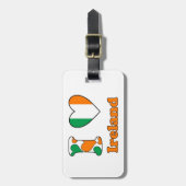 Étiquette À Bagage J'aime Irlande (Devant Vertical)