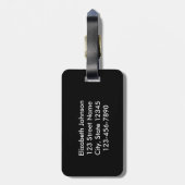 Étiquette À Bagage J'aime Jésus [mais moi jurent] (Dos Vertical)