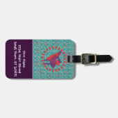 Étiquette À Bagage J'aime la conception d'amant de nature de (Devant horizontal)