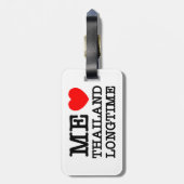 ÉTIQUETTE À BAGAGE J'AIME LA THAÏLANDE LONGTEMPS (Dos Vertical)