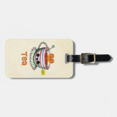 Étiquette À Bagage J'aime le thé (Devant horizontal)