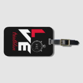 Étiquette À Bagage J'aime le triathlon (Devant Horizontal)