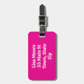 Étiquette À Bagage J'aime les gestionnaires de bagages étiquette de b (Devant Vertical)