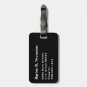 Étiquette À Bagage J'aime les manutentionnaires de bagages Coeurs de  (Dos Vertical)