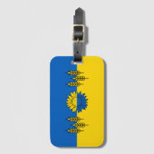 Étiquette À Bagage J'aime l'Ukraine (Devant Vertical)