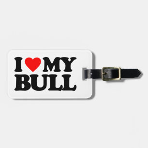 ÉTIQUETTE À BAGAGE J'AIME MA BULL