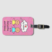 Étiquette À Bagage J'Aime Ma Soeur Personnalisée (Devant Horizontal)