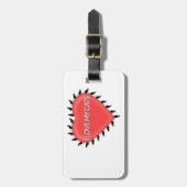 Étiquette À Bagage J'Aime Mes Chats (Devant Vertical)