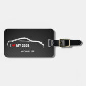 Étiquette À Bagage J'aime mon 350Z (Devant horizontal)