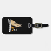 Étiquette À Bagage J'aime mon berger allemand drôle et mignon chien (Devant horizontal)