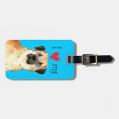 Étiquette À Bagage J'aime mon berger anatolien (Devant horizontal)