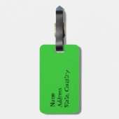 Étiquette À Bagage J'aime mon bleu de Kerry Terrier (Dos Vertical)