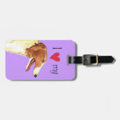 Étiquette À Bagage J'aime mon Borzoi (Devant horizontal)