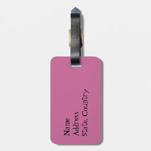 Étiquette À Bagage J'aime mon Bull Terrier (Dos Vertical)