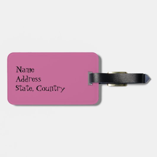 Étiquette À Bagage J'aime mon Bull Terrier (Dos horizontal)