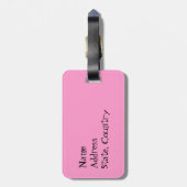 Étiquette À Bagage J'aime mon caniche miniature (Dos Vertical)