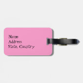 Étiquette À Bagage J'aime mon caniche miniature (Dos horizontal)