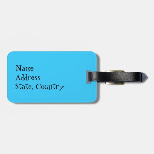 Étiquette À Bagage J'aime mon cavalier (Dos horizontal)