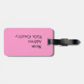 Étiquette À Bagage J'aime mon chinois japonais (Dos horizontal)