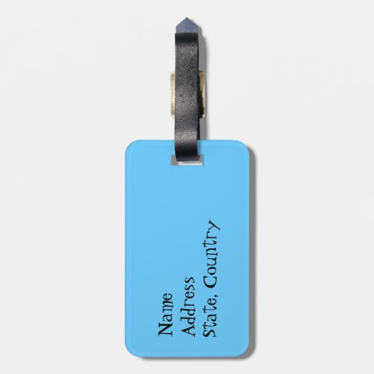 Étiquette À Bagage J'aime mon collie barrée (Dos Vertical)