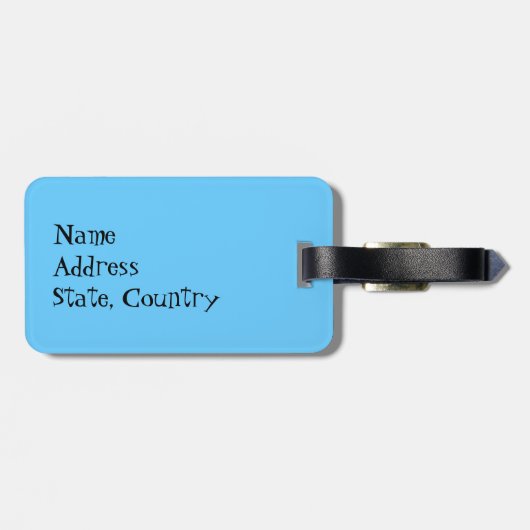 Étiquette À Bagage J'aime mon collie barrée (Dos horizontal)