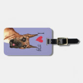 Étiquette À Bagage J'aime mon grand Danse (Devant horizontal)