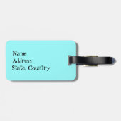 Étiquette À Bagage J'aime mon indicateur aux cheveux courts allemand (Dos horizontal)