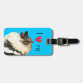 Étiquette À Bagage J'aime mon Keeshond (Devant horizontal)