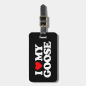 ÉTIQUETTE À BAGAGE J'AIME MON OIE (Devant Vertical)