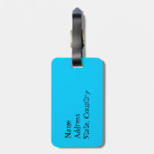 Étiquette À Bagage J'aime mon papillon (Dos Vertical)