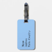 Étiquette À Bagage J'aime mon Schnauzer géant (Dos Vertical)