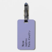 Étiquette À Bagage J'aime mon teckel à poils durs (Dos Vertical)