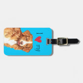 Étiquette À Bagage J'aime mon Toller (Devant horizontal)