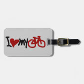 Étiquette À Bagage J'aime mon vélo (Devant horizontal)