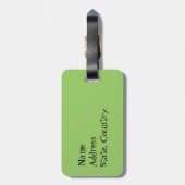 Étiquette À Bagage J'aime mon Weimaraner (Dos Vertical)