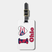 Étiquette À Bagage J'aime Ohio (Devant Vertical)