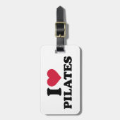Étiquette À Bagage J'aime Pilates (Devant Vertical)