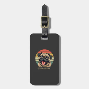 Étiquette À Bagage J'aime Pug pour toujours � Conception de amateur d