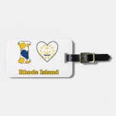 Étiquette À Bagage J'aime Rhode Island (Devant horizontal)