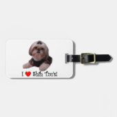 Étiquette À Bagage J'aime Shih Tzu (Devant horizontal)