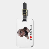 Étiquette À Bagage J'aime Shih Tzu (Devant Vertical)