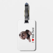 Étiquette À Bagage J'aime Shih Tzu (Dos Vertical)