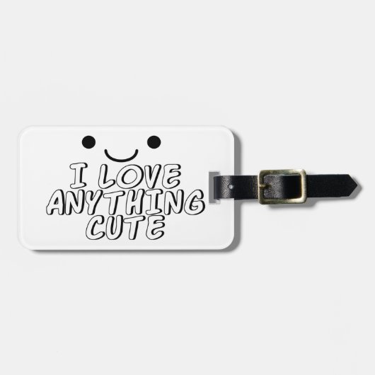 Étiquette À Bagage J'Aime Tout Ce Qui Est Mal (Devant horizontal)