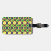 Étiquette À Bagage Jamahiri ® Libye | Motif africain (Dos horizontal)