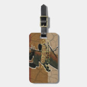 Étiquette À Bagage Jambo Habari Hakuna Matata. (Devant Vertical)