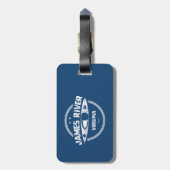 Étiquette À Bagage James River Virginia Kayak (Dos Vertical)